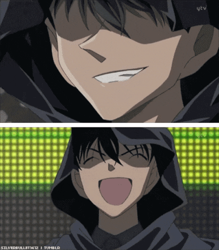 a picture of two anime characters with the words silverbullet1412 i tumblr below them
