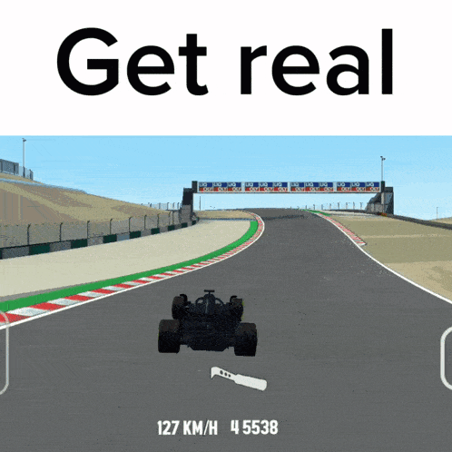 a screenshot of a video game with the words get real above it
