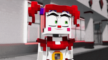 a cartoon character is standing in front of a building and smiling .