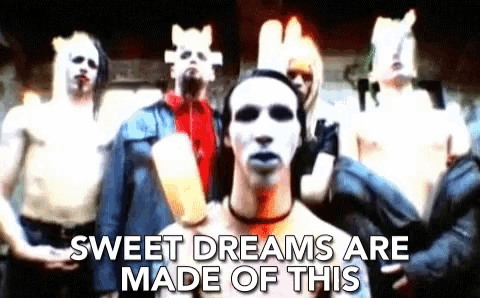 Sweet Dreams Are Made Of This Makeup GIF - Sweet Dreams Are Made Of This Makeup Face Paints GIFs