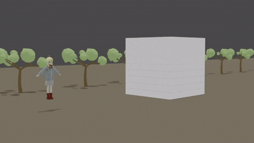a bunch of cubes are flying in the air