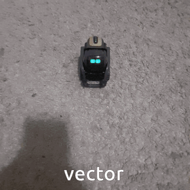 a blurred image of a black object with the word vector written below it
