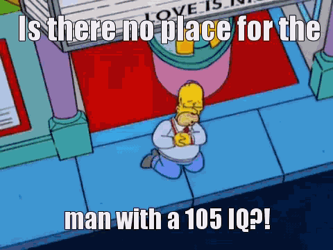 Homer Simpson Too Smart GIF - Homer Simpson Too Smart Cursed With Intelligence GIFs