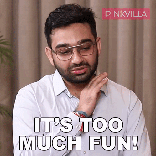 It'S Too Much Fun Himesh Mankad GIF - It'S Too Much Fun Himesh Mankad Pinkvilla GIFs