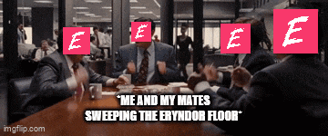 a group of men are sitting around a table with a caption that says " me and my mates sweeping the eryndor floor "