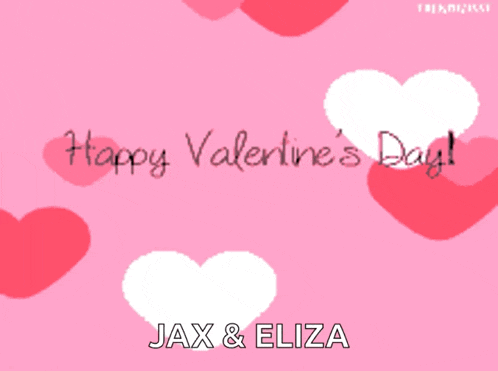 a pink background with hearts and the words happy valentines day