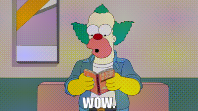 The Simpsons Krusty The Clown GIF - The Simpsons Krusty The Clown Wow GIFs