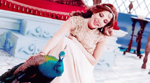 نانسي عجرم حنية فيديو كليب طاووس حيوان GIF - Nancy Ajram Kind Animal GIFs