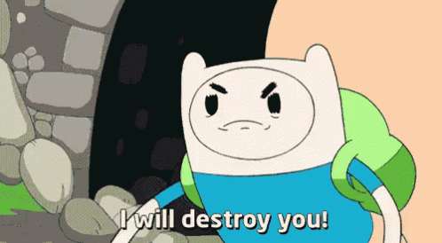 Destroy GIF - Finn Adventure Time GIFs
