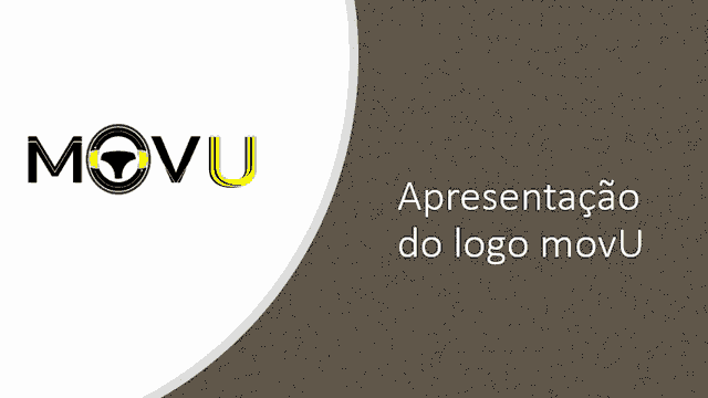 a logo for a company called movu is shown on a gray background