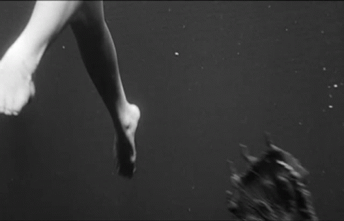 Touch Your Foot Kay Lawrence GIF - Touch Your Foot Kay Lawrence The Gill Man GIFs