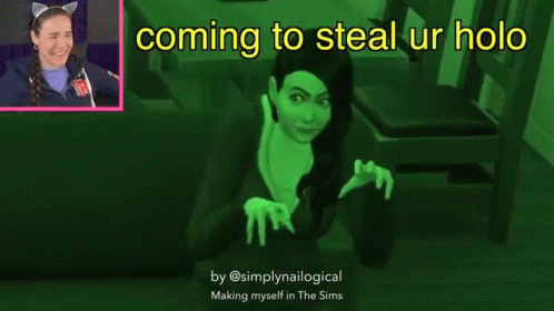 Coming To Steal Your Holo Arriving GIF - Coming To Steal Your Holo Arriving Steal GIFs