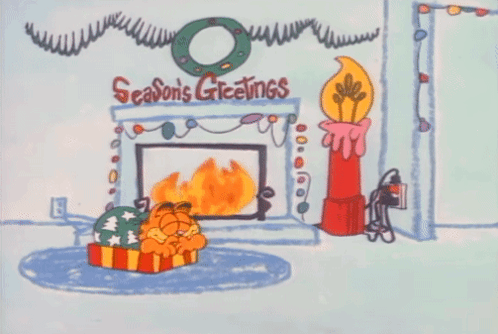 Garfield Season'S Greetings GIF - Garfield Season'S Greetings Happy Holidays GIFs