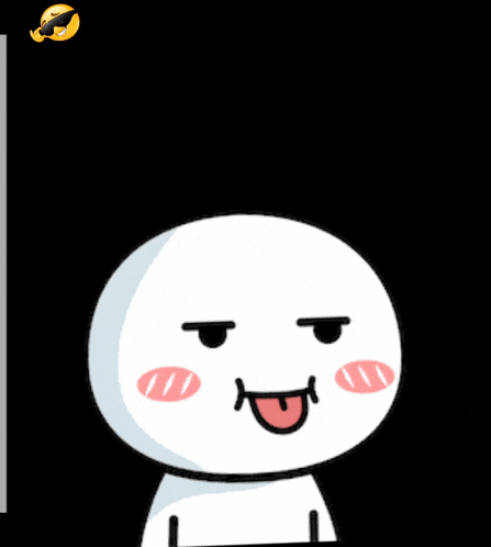 a cartoon character with the words nggak nanya