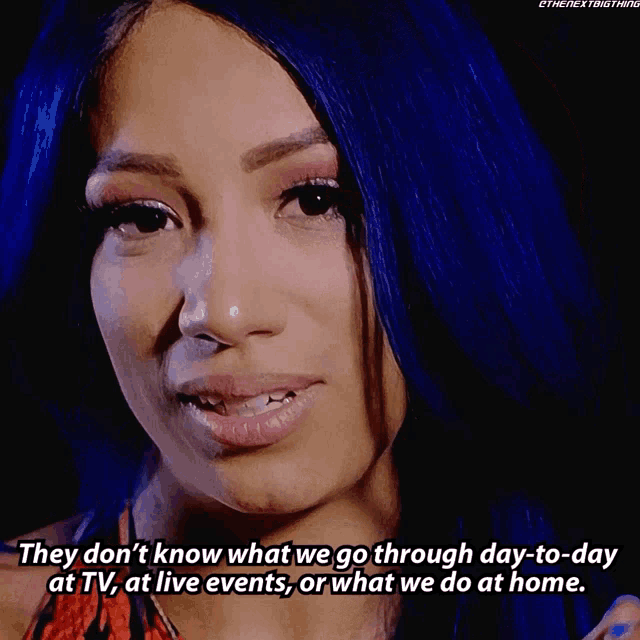 a woman says they don t know what we go through day to day at tv at live events or what we do at home
