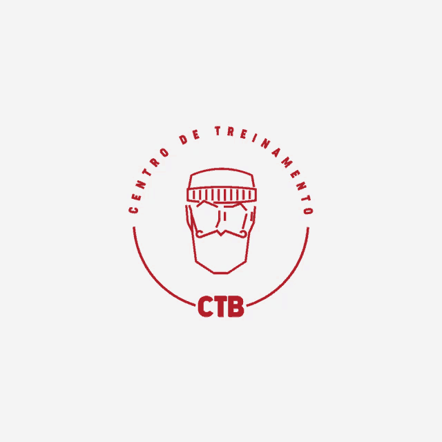 a logo for centro de treinamento ctb with a man 's head