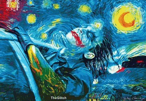 The Joker Van Gogh GIF - The Joker Van Gogh The Glitch GIFs