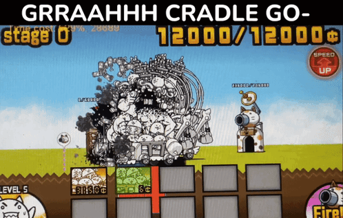 Blorble Cats In The Cradle GIF - Blorble Cats In The Cradle Battle Cats GIFs
