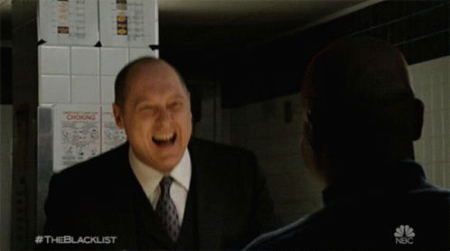 Laughing Raymond Reddington GIF - Laughing Raymond Reddington James Spader GIFs