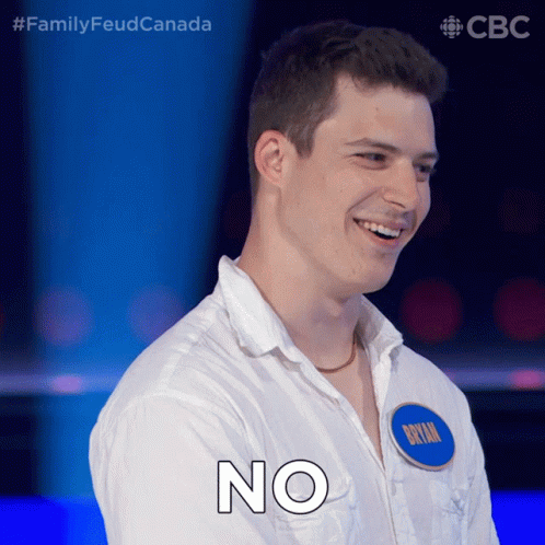 No Bryan GIF - No Bryan Family Feud Canada GIFs