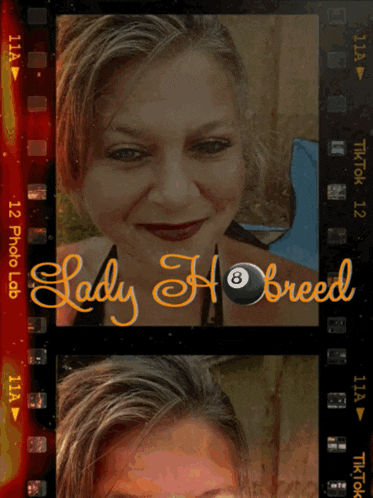 a picture of a woman with the words lady h breed on the bottom