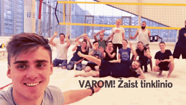 Draugai Varom GIF - Draugai Varom Volleyball GIFs