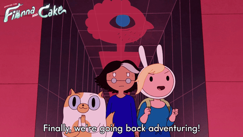 Finally We'Re Going Back Adventuring Fionna Campbell GIF - Finally We'Re Going Back Adventuring Fionna Campbell Cake GIFs