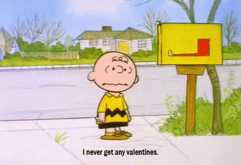 Charlie Brown Valentines GIF - Charlie Brown Valentines Forever Alone GIFs