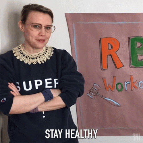 Stay Healthy Kate Mckinnon GIF - Stay Healthy Kate Mckinnon Ruth Bader Ginsburg GIFs