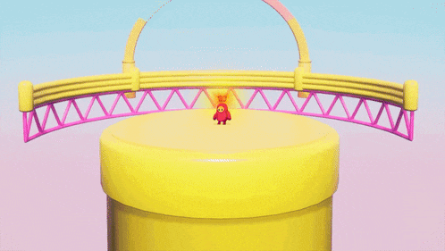 a pixel art of a pink monster with a crown on his head