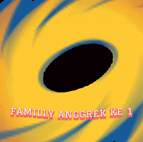 a picture of a black hole with the words family anggrek ke 1