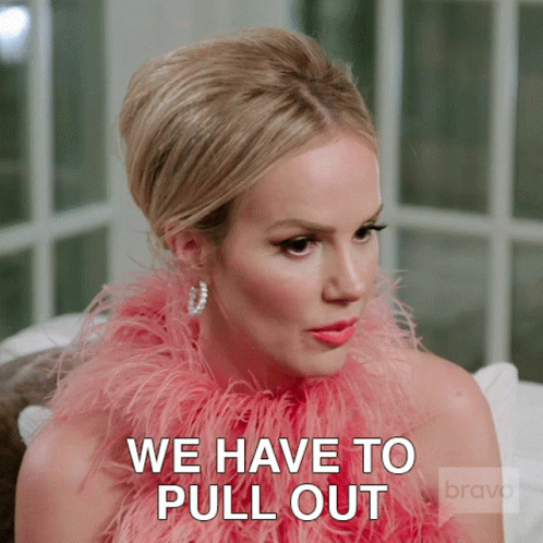 We Have To Pull Out Real Housewives Of Salt Lake City GIF - We Have To Pull Out Real Housewives Of Salt Lake City We Gotta Go GIFs