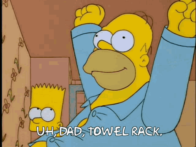 Towel Rack GIF - Towel Rack Homer GIFs