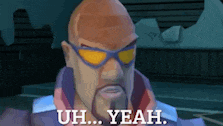 a man wearing sunglasses says uh yeah in a video game