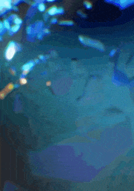 a blue background with a lot of bubbles floating in the water