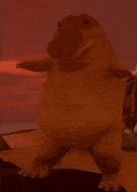 a cartoon crocodile is dancing in a video game