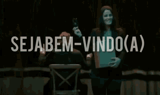 a sign that says seja bem-vindo ( a )