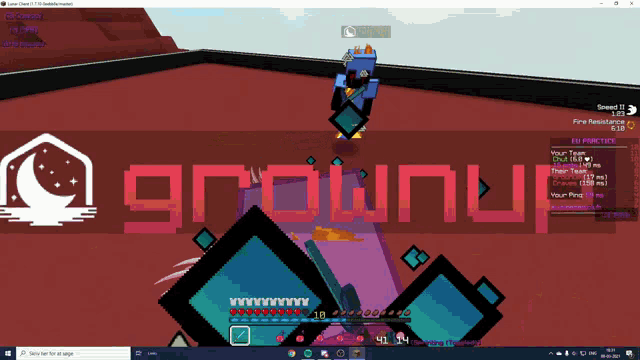 a screenshot of a video game with the word ground in red