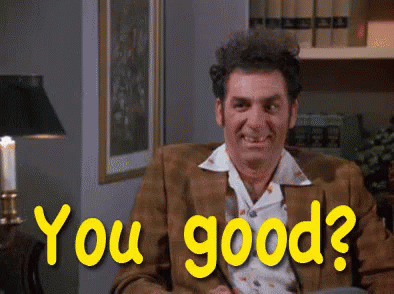 You Good? GIF - Kramer Seinfeld Good GIFs