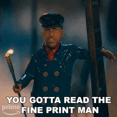You Gotta Read The Fine Print Man The Terms Of Service Are Brutal Lamplighter Gary GIF - You Gotta Read The Fine Print Man The Terms Of Service Are Brutal Lamplighter Gary Candy Cane Lane GIFs