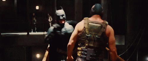 Batman And Bane Slugout - The Dark Knight Rises GIF - The Dark Knight Rises Dark Knight Christian Bale GIFs