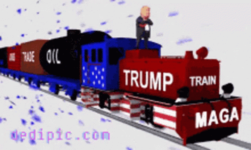 Trum Cnn GIF - Trum Cnn Trump Train GIFs