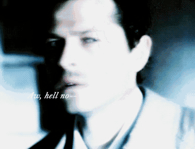 a blurry photo of a man with the words " aw hell no " written on the bottom