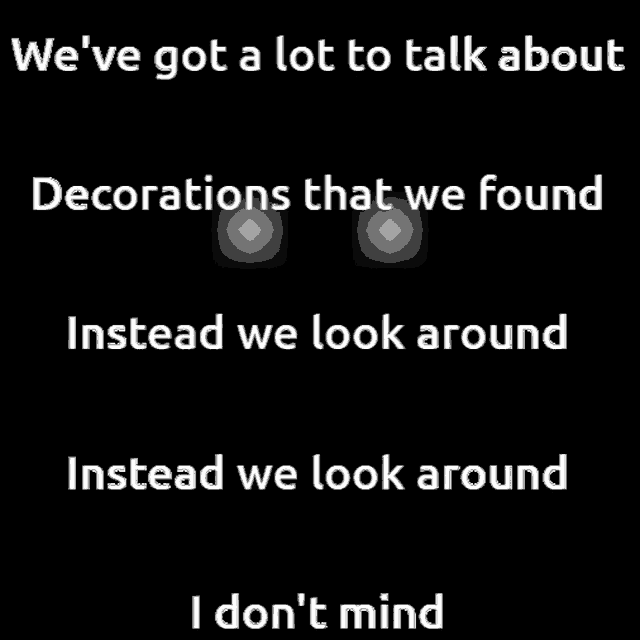 a black background with the words we 've got a lot to talk about