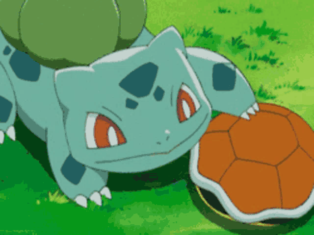 a cartoon of a turtle and a lizard with red eyes