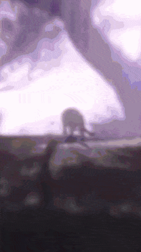 a purple and white background with a shadow of a person