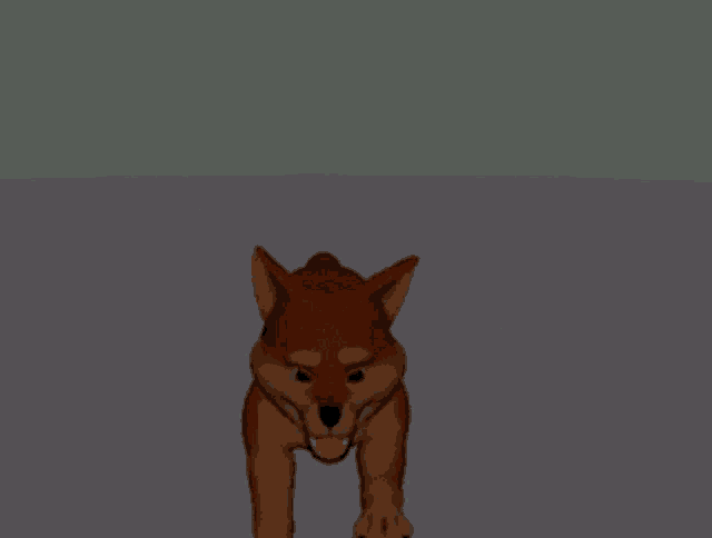 a cartoon dog with a collar that has the letter d on it is running