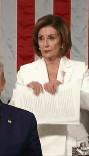 State Of The Union Nancy Pelosi GIF - State Of The Union Nancy Pelosi Rip GIFs