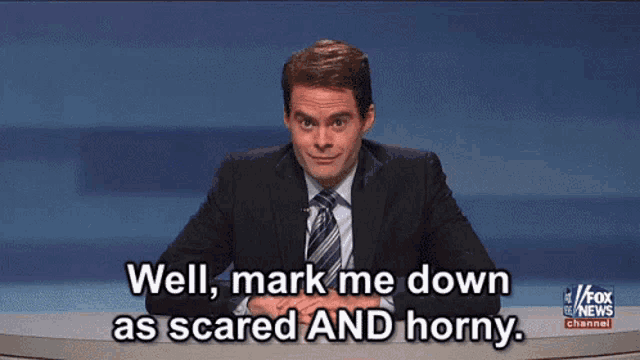 Bill Hader Scared And Horny GIF - Bill Hader Scared And Horny Snl GIFs