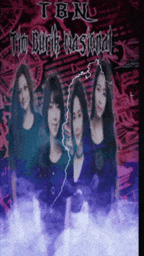 a group of women standing next to each other on a poster that says tbn tim bank nasional